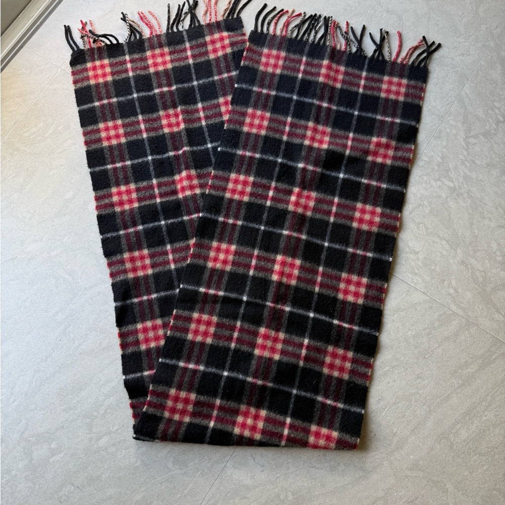 Burberry Black and Red Checkered Scarf - Picture 2 of 3